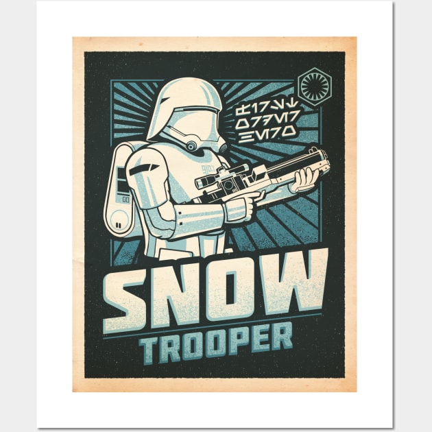 First Order Hero: Snowtrooper (Poster Print) Wall Art by CoryFreemanDesign